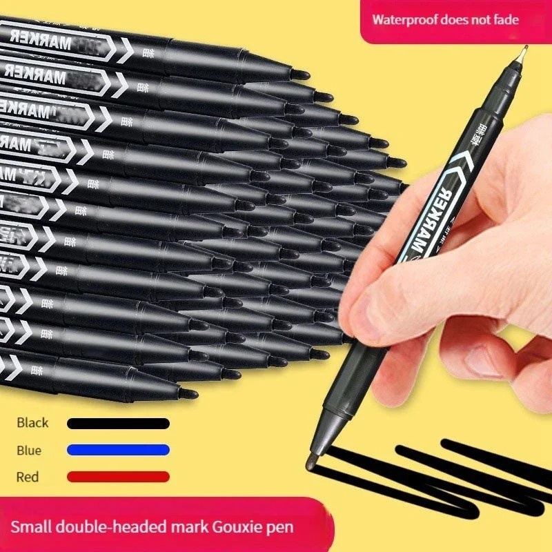 Correction Pen Fine - 10Pcs/Set Double Sided Permanent Markers Pens