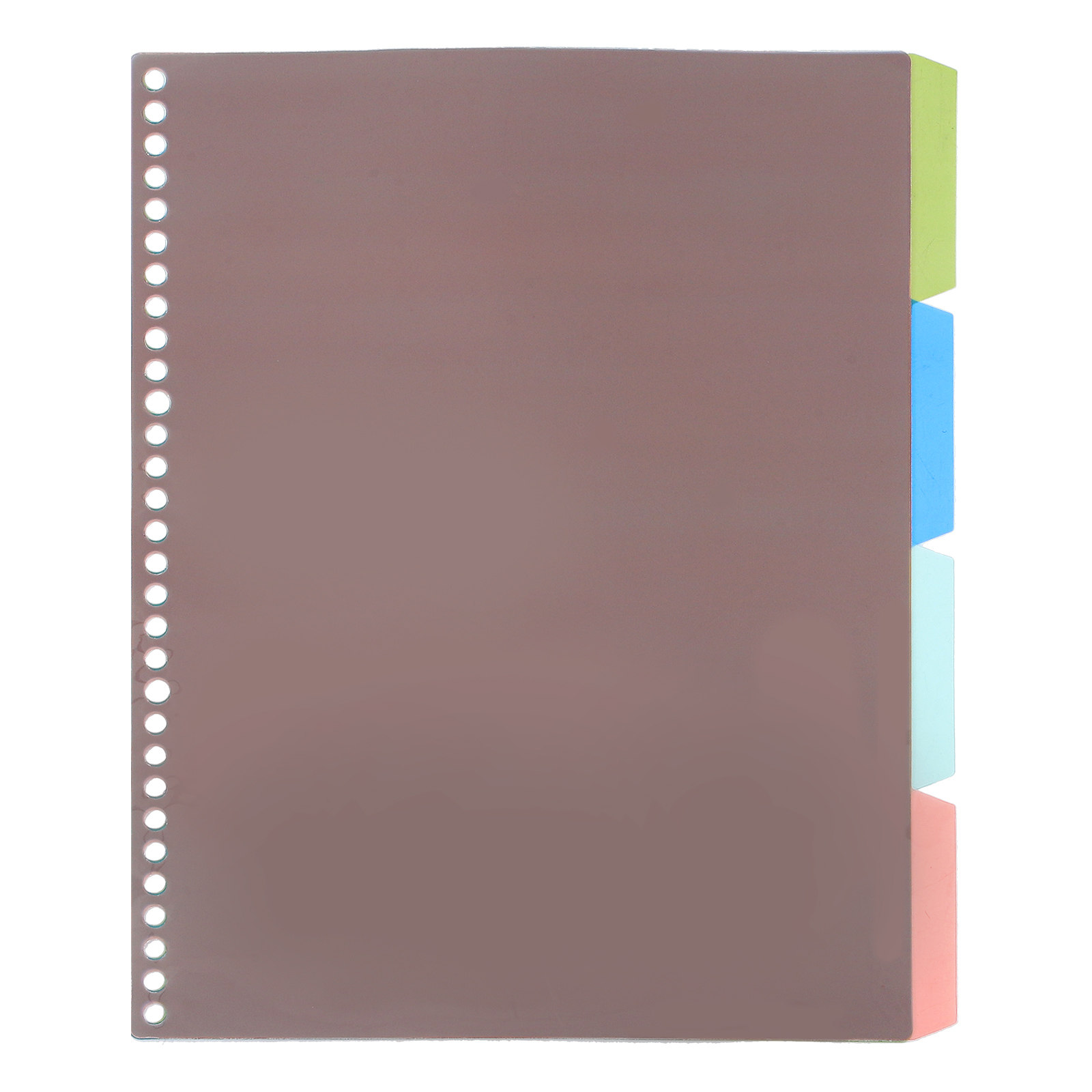 Tab Divider A4 - 4Pcs Plastic Index Dividers for Binder