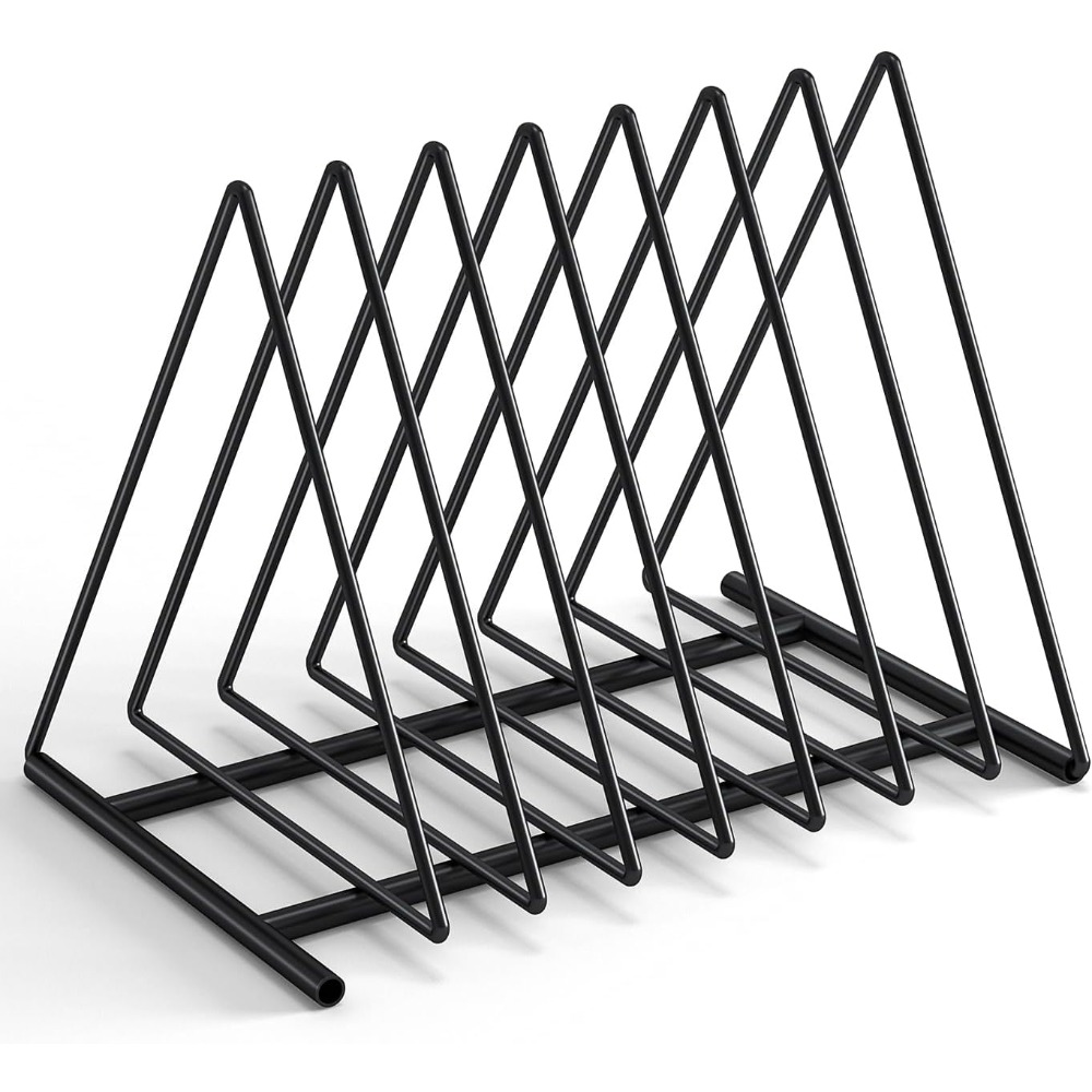Magazine Holder Rack - Triangle Desk File Organizer, 7 Slots