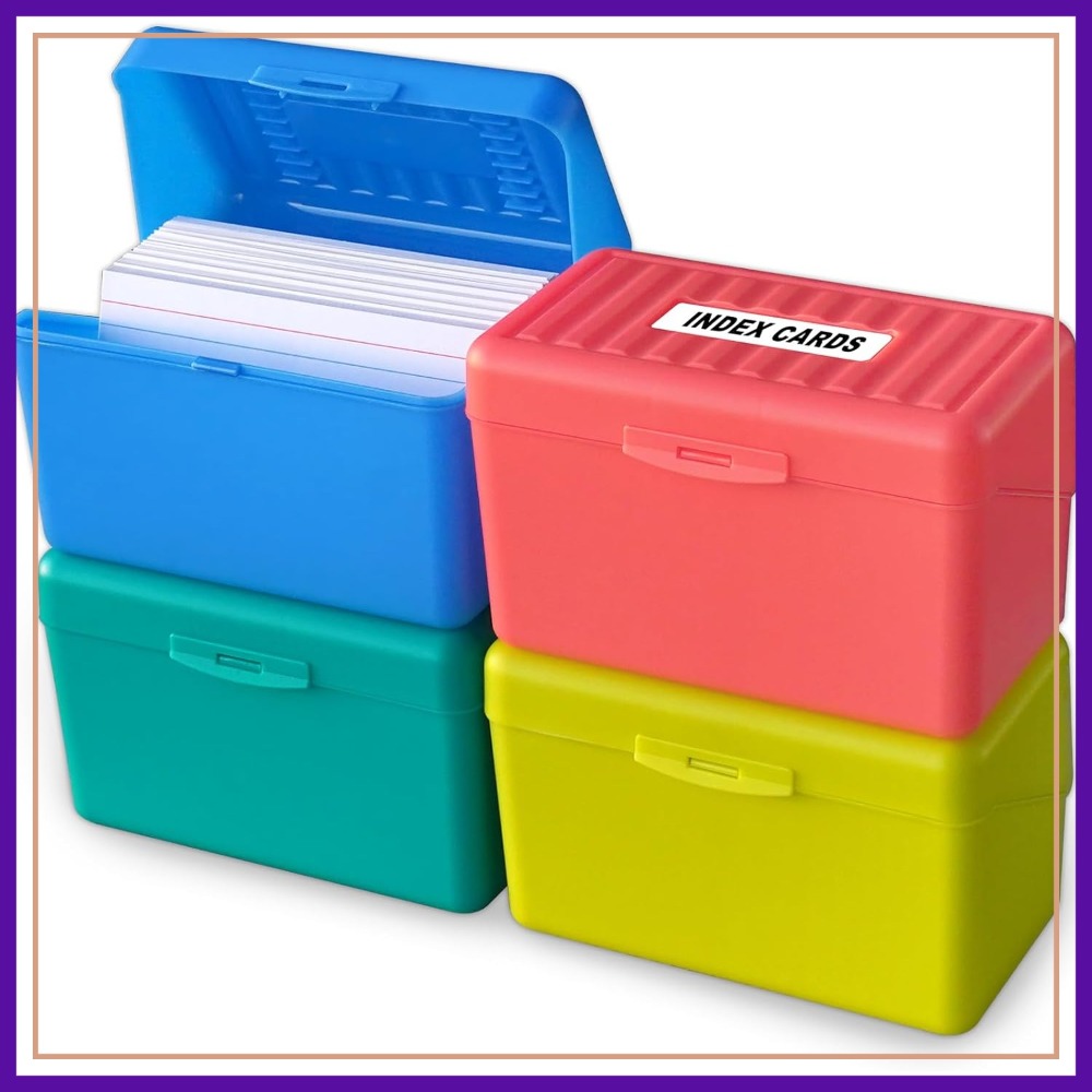 Index Card Holder - Olivo Index Card Holder Box 3x5