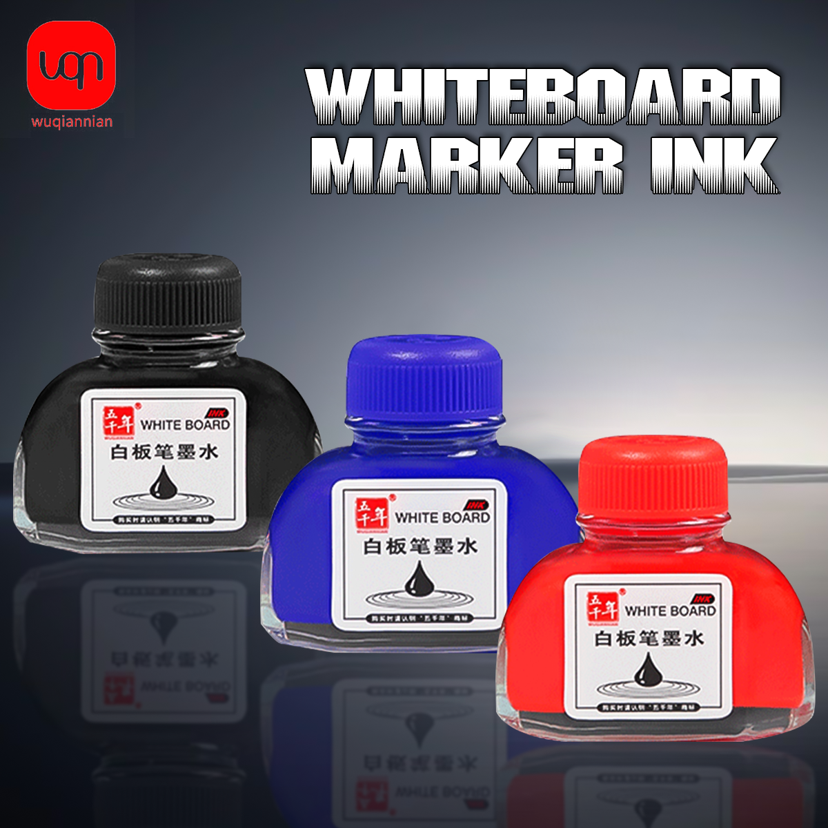 Fountain Pen Bottled Ink - 20ml Red Blue Black Bottled Glass