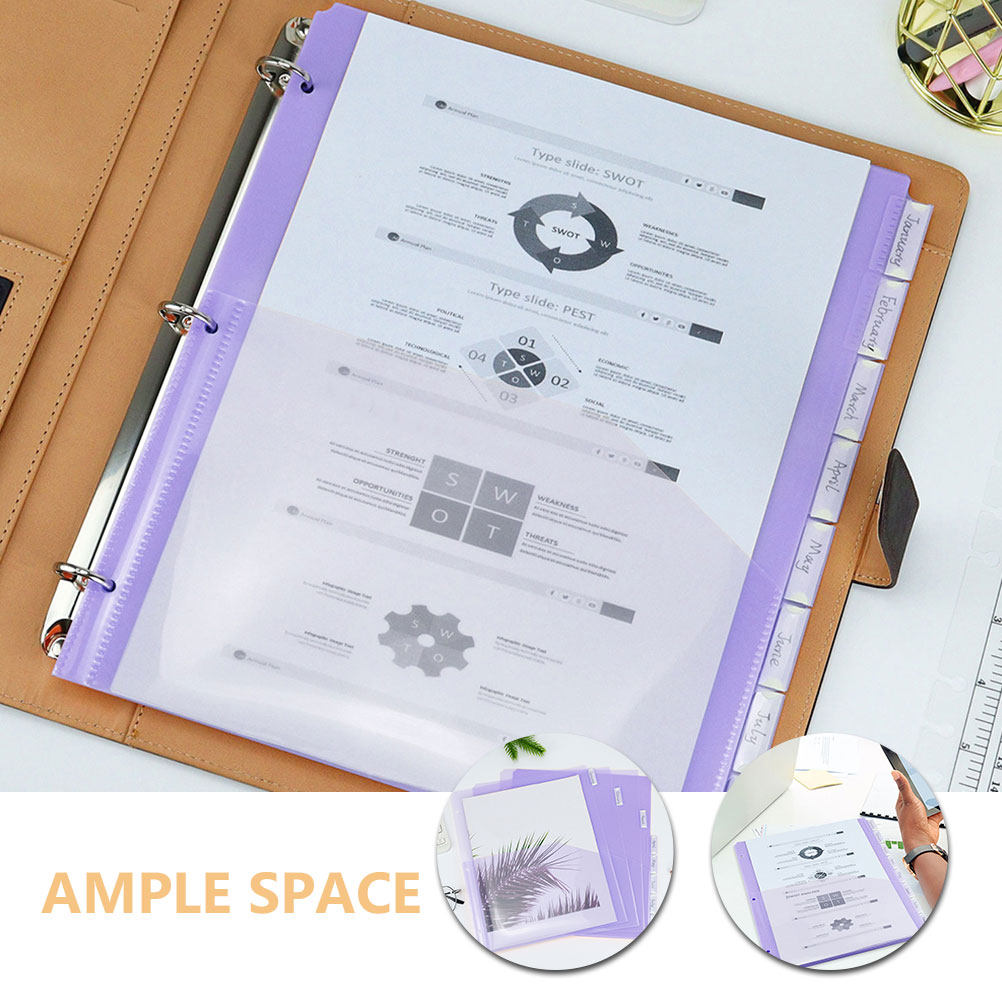 2Sets A4 3-Hole Divider Pages  - đánh giá và giá Tab Divider A4