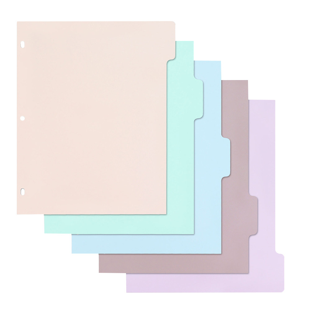 1Set Frosted PP Binder Divider - đánh giá và giá Tab Divider A4