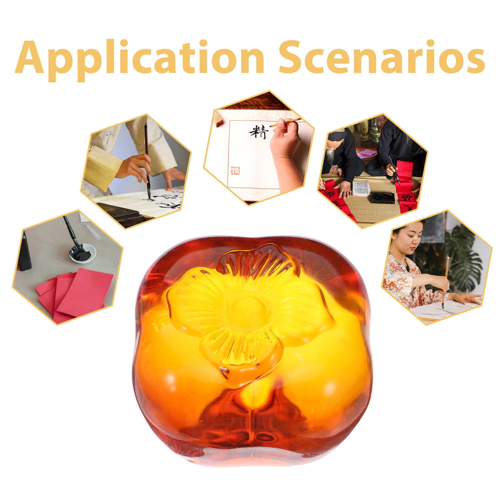 Crystal Glass Persimmon Paperw - đánh giá và giá Paper Weight Crystal