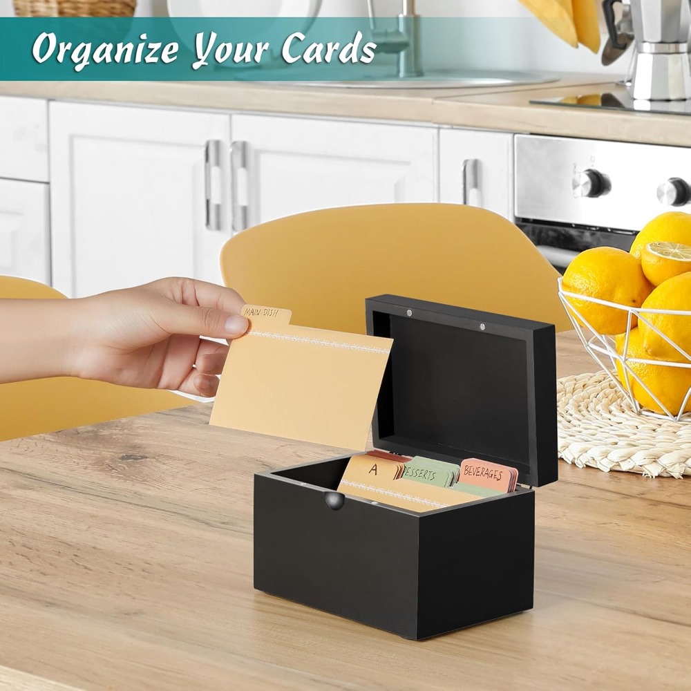 Wooden 3x5 Index Card Holder w - đánh giá và giá Index Card Holder