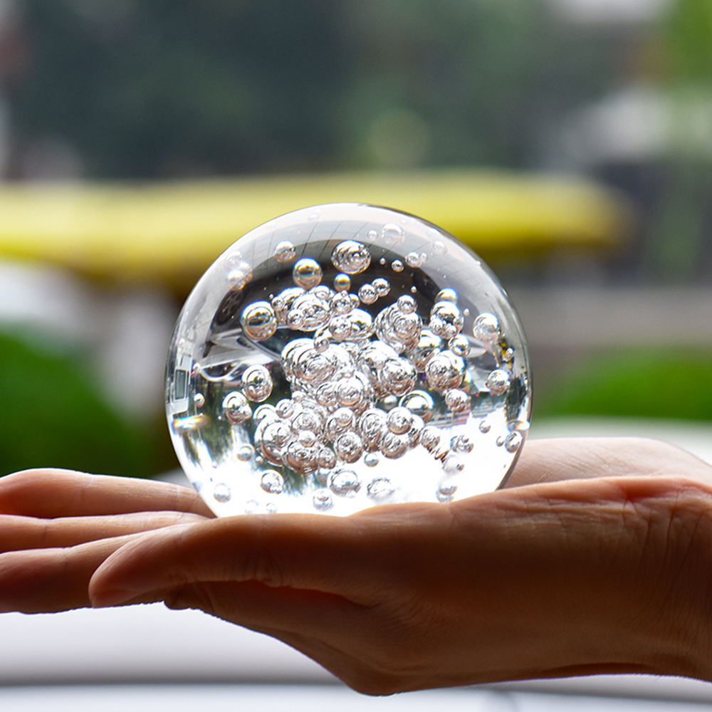 40/60/80MM Clear Bubble Crysta - đánh giá và giá Paper Weight Crystal