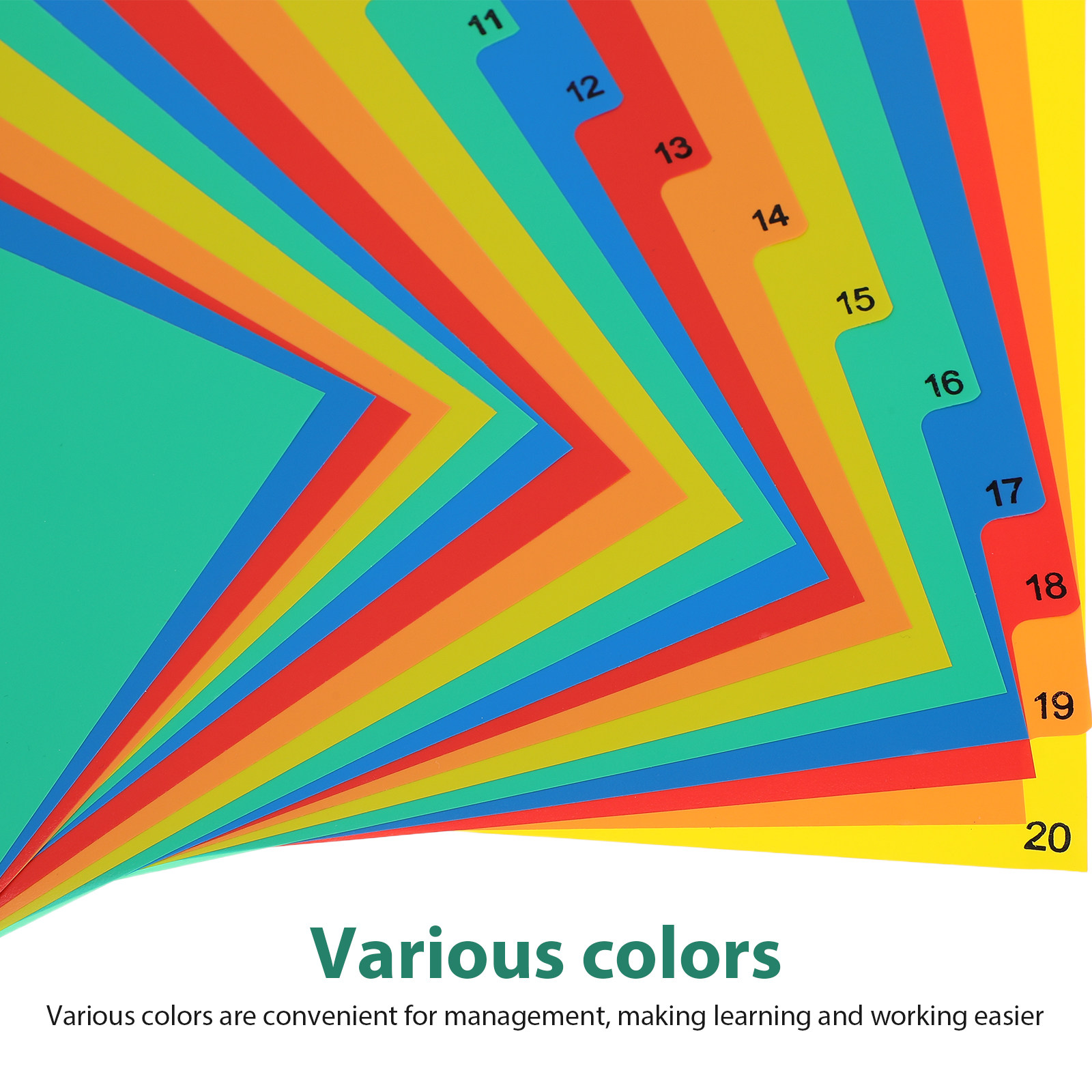 20 Pages A4 Colorful Plastic T - đánh giá và giá Tab Divider A4