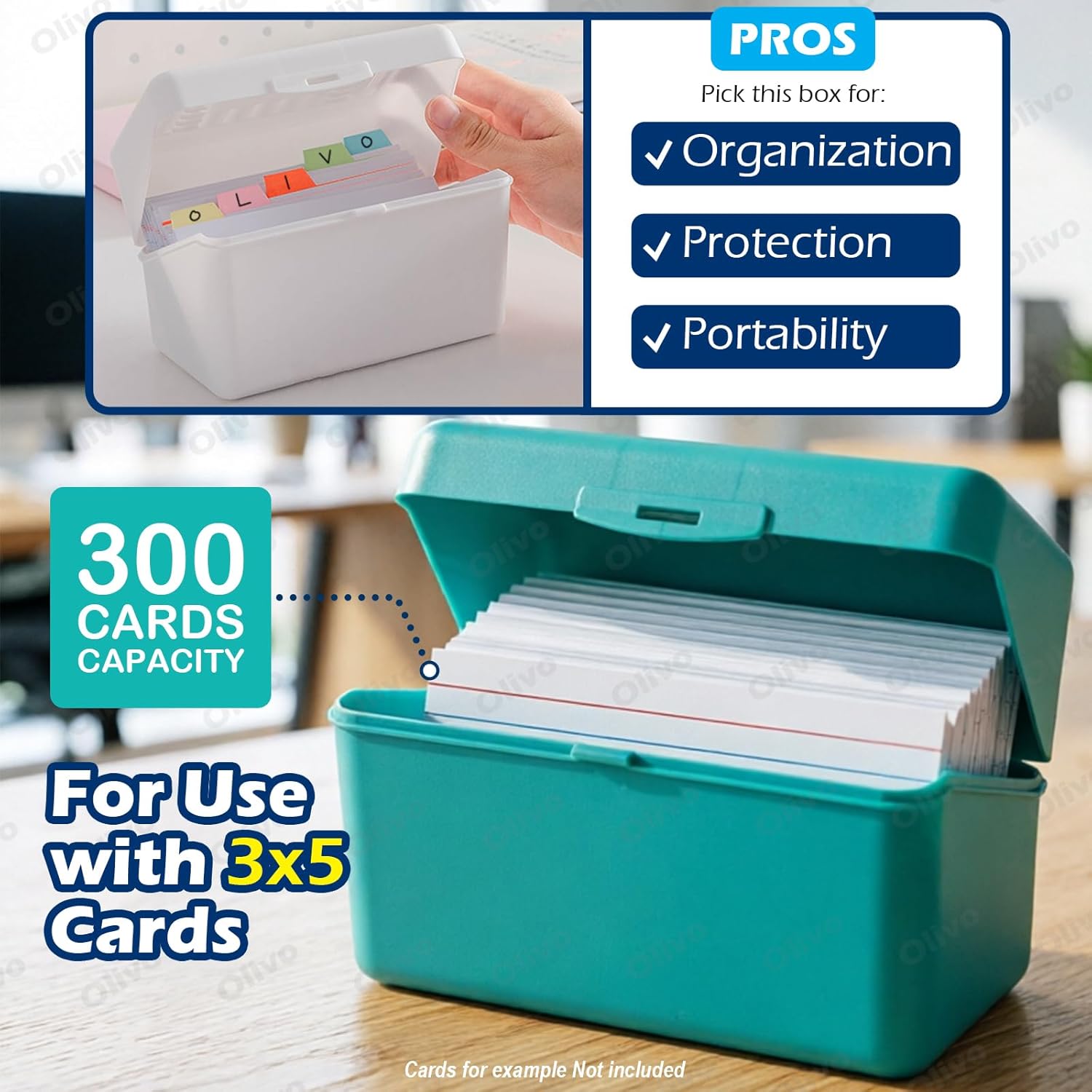 4-Pack 3x5 Index Card Holder B - đánh giá và giá Index Card Holder