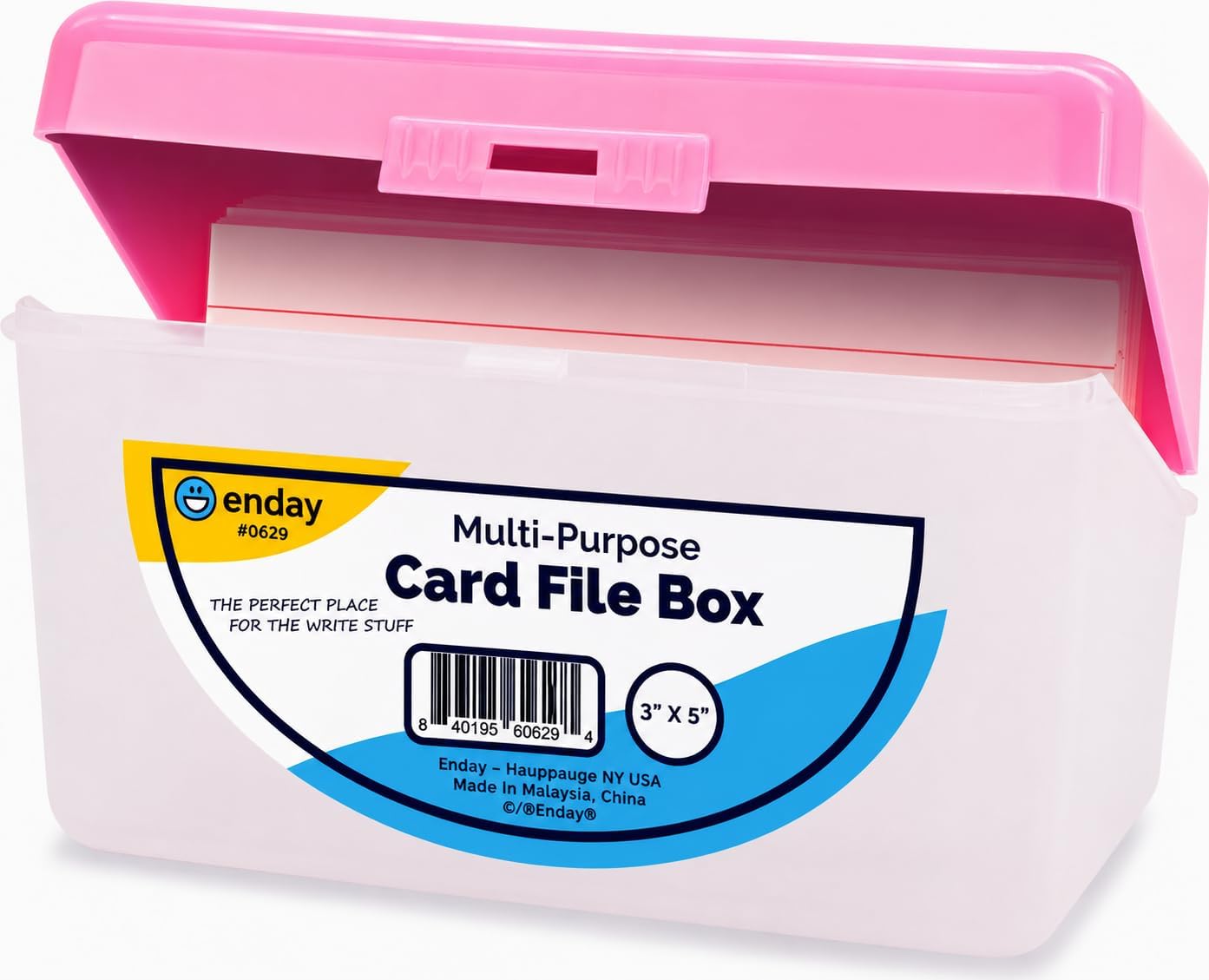 3x5 Index Card Holder Pink Pla - đánh giá và giá Index Card Holder