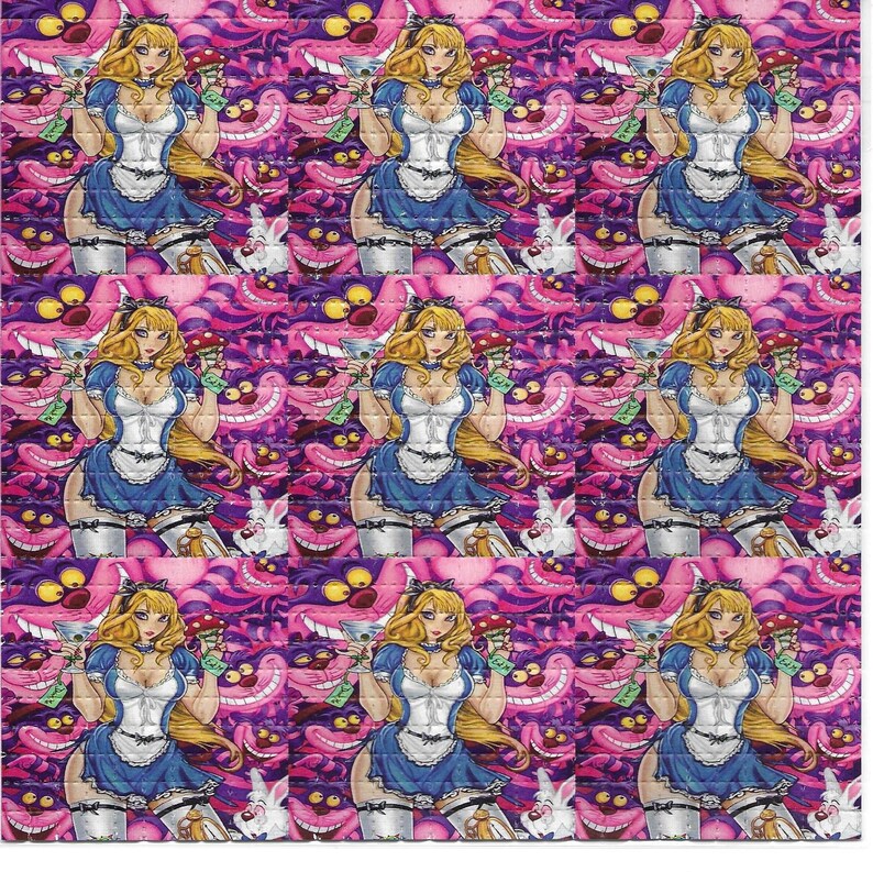 Sexy Alice Psychedelic LSD Aci - đánh giá và giá Ink Blotter Paper