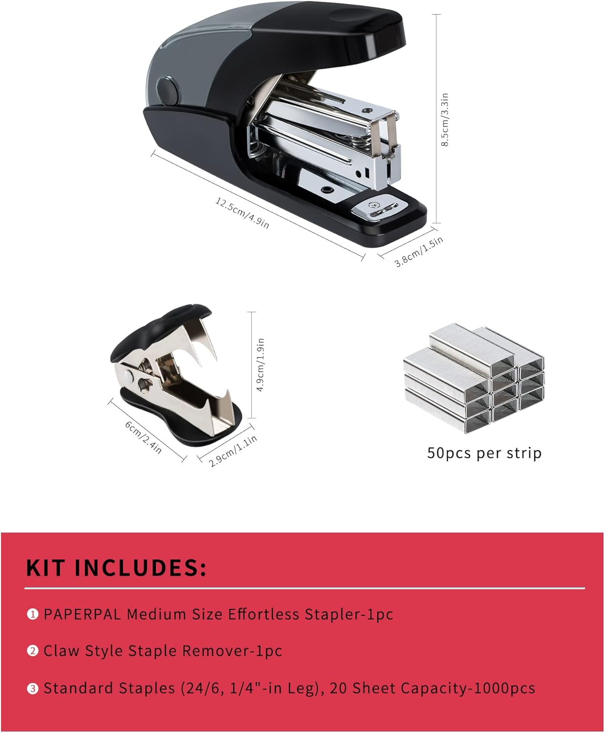 Effortless Standard Stapler Se - đánh giá và giá Stapler Half Strip