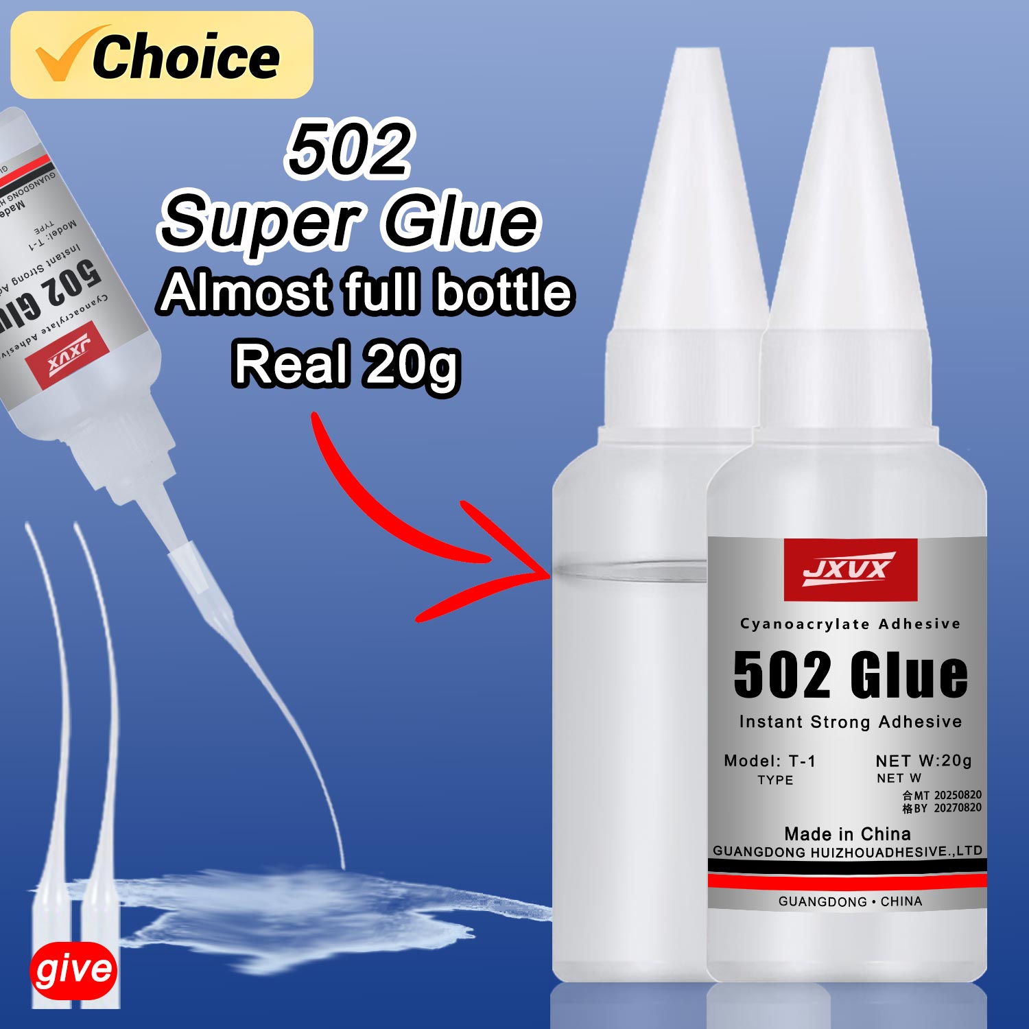 Net Weight 20g 502 Super Glue  - đánh giá và giá Book Weight Glass
