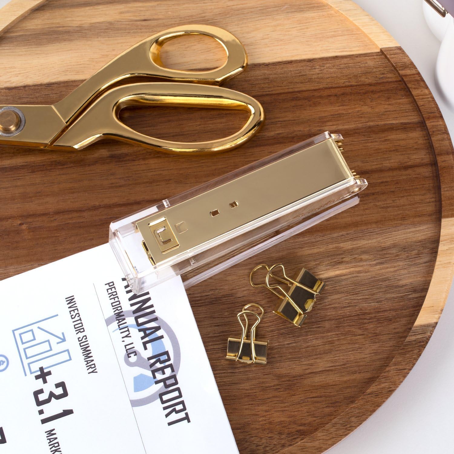 Clear Acrylic Gold Stapler, 20 - đánh giá và giá Stapler Half Strip